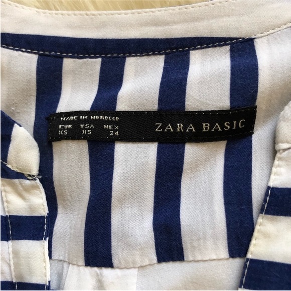 Zara Striped Sailor Blouse - Picture 5 of 6